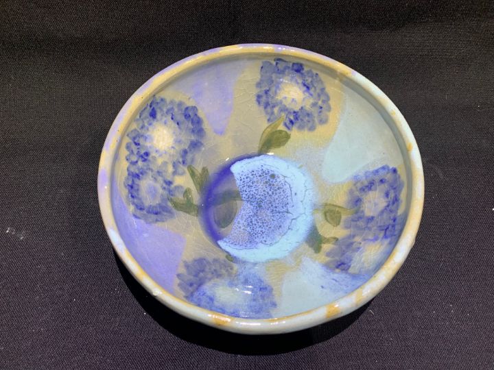 Pincushion Flower Bowl - L.Dove Pottery