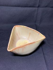 Yellow Triangle Bowl - L.Dove Pottery