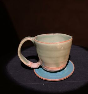 Medium espresso cup with saucer - L.Dove Pottery