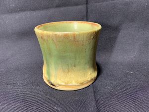 Yellow Green Cup - L.Dove Pottery