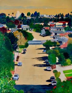 Van Ness Ave. Santa Cruz Susan Brown Fine Art Paintings