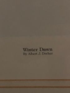 Winter Dawn Label