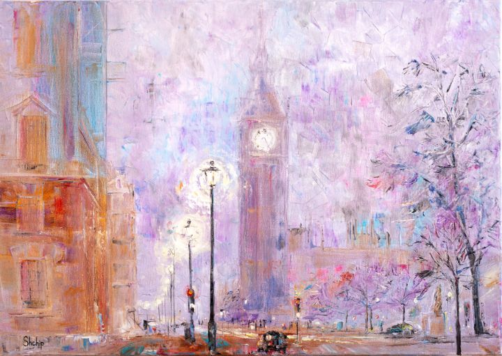 London In a Purple Fog - Natalia Shchipakina