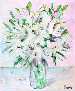 Bouquet Of White Lilies