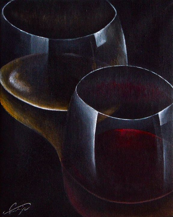 Wine Toasting - George Khayat Art