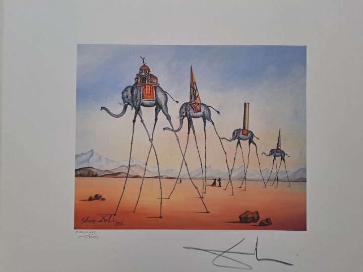 Salvador Dalí lithograph 限定175 SALVADOR DALI ,lithograph on