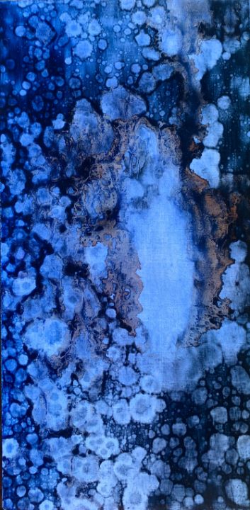 Blue Abyss - Adam Campbell - Paintings & Prints, Abstract, Color - ArtPal