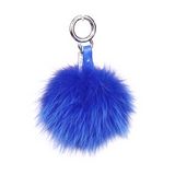 Real Mink Fur Ball Keychain Orange - URSFUR - Textile & Apparel