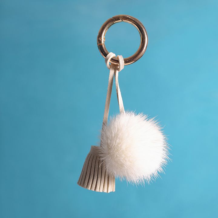 Rabbit Fur Bear Keychain Camel - URSFUR - Textile & Apparel, Other Textile  - ArtPal