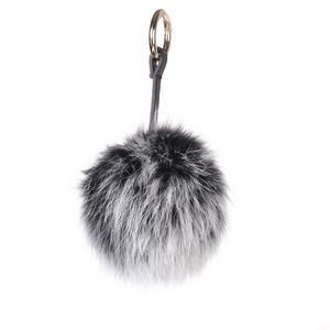 Real Mink Fur Ball Keychain Orange - URSFUR - Textile & Apparel