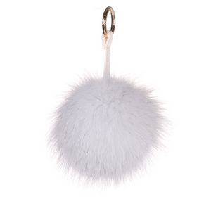 Real Mink Fur Ball Keychain Orange - URSFUR - Textile & Apparel