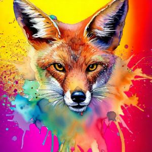 Red Fox Splash Art - Gareth Parkes