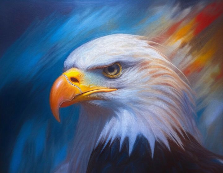 Bald Eagle Ocean hotsell Watercolor Oil Painting Art Print