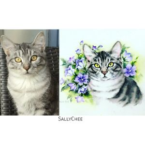 Cutom cat portrait (1 cat)