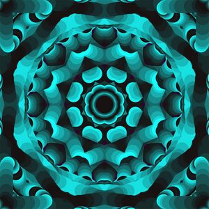 3D kaleidoscope pattern
