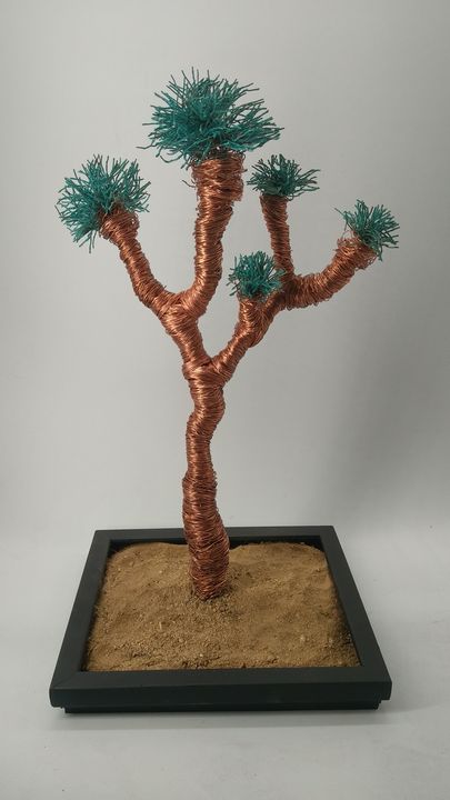 Copper Wire Joshua Tree - Ryon Plock - Sculptures & Carvings