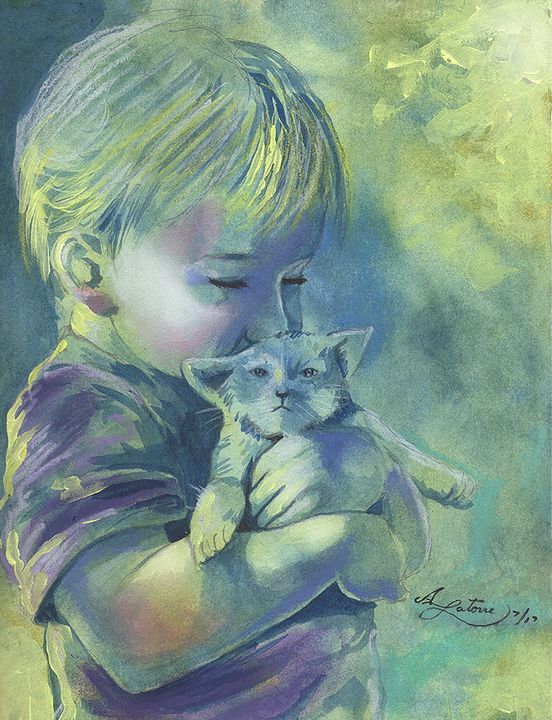 My best friend - A.Latorre Art Gallery - Paintings & Prints