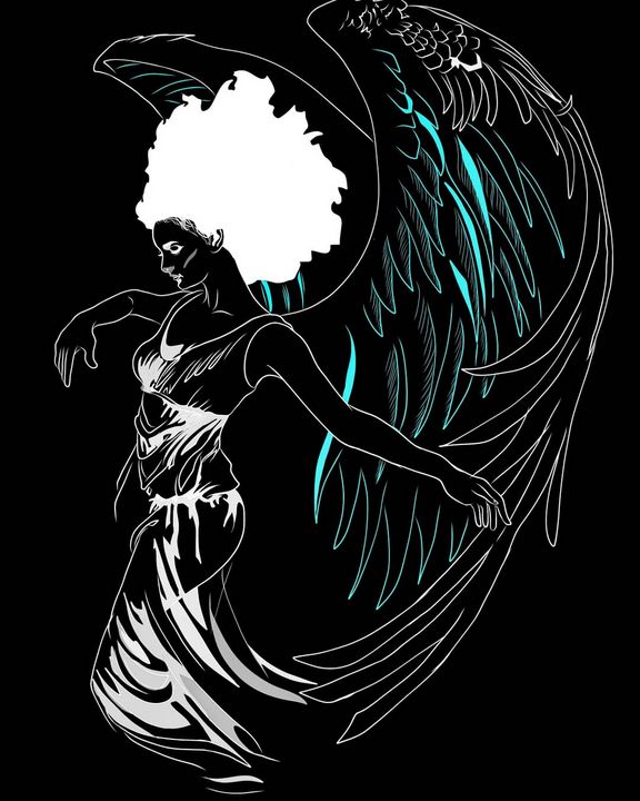 Afro Angel of style Nox da Artist Digital Art Fantasy