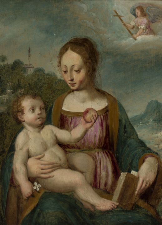 Virgin Mary with Child Jesus Classical Artworks Bay Paintings