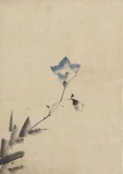 Blue blossom at the end of a stem - Classical Artworks Bay