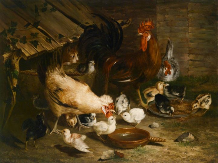 Chicken - Classical Artworks Bay - Paintings & Prints, People & Figures ...