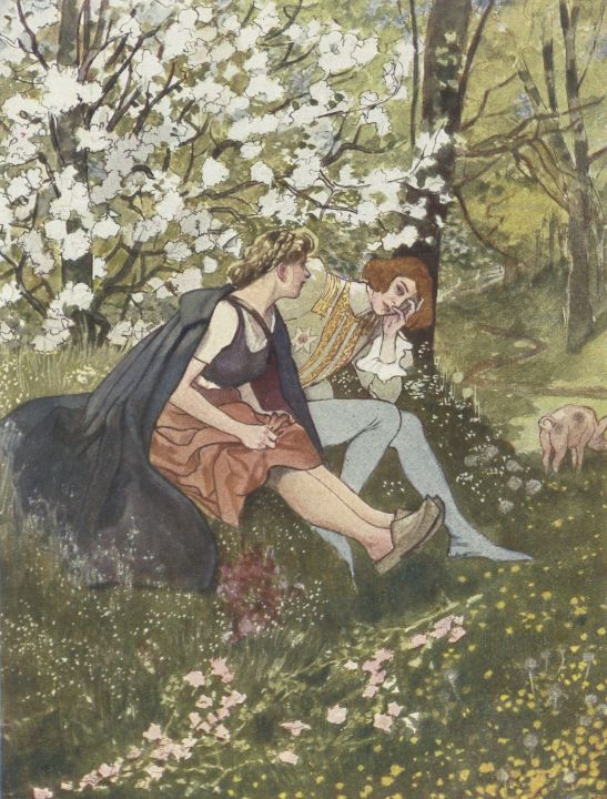 Fairytale scene maker on azaleas 
