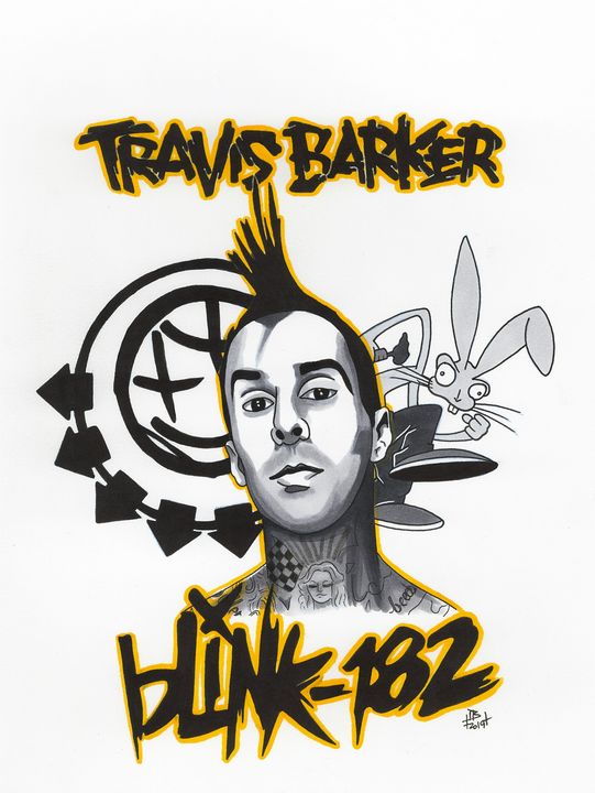 Travis Barker Ian Bennett Art Drawings Illustration