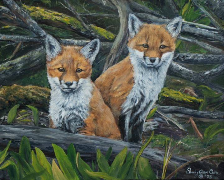 Siblings - Shirley Ann Cone - Paintings & Prints, Animals, Birds ...