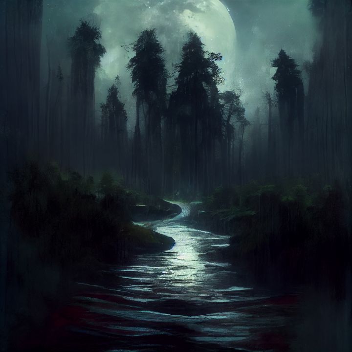 rainy night nature