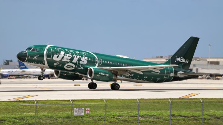 JetBlue Airbus A320 (NY Jets Livery)