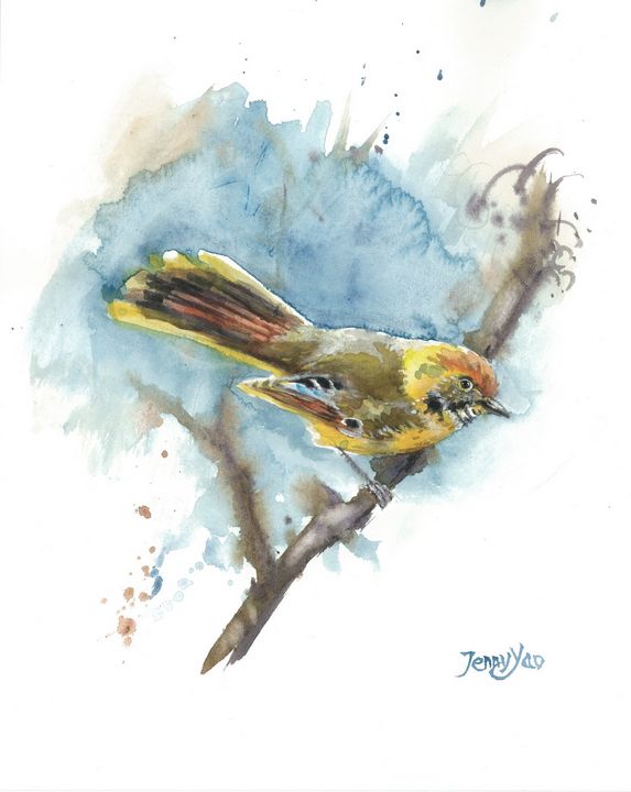 Printing of  Painting Bird I - ArtbyJennyYao