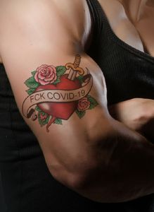 FCK COVID-19 Tattoo Art