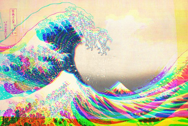 The funky Great Wave off Kanagawa - Christine aka stine1