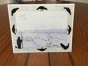 Unique inupiaq greeting cards - Misak inupiaq art
