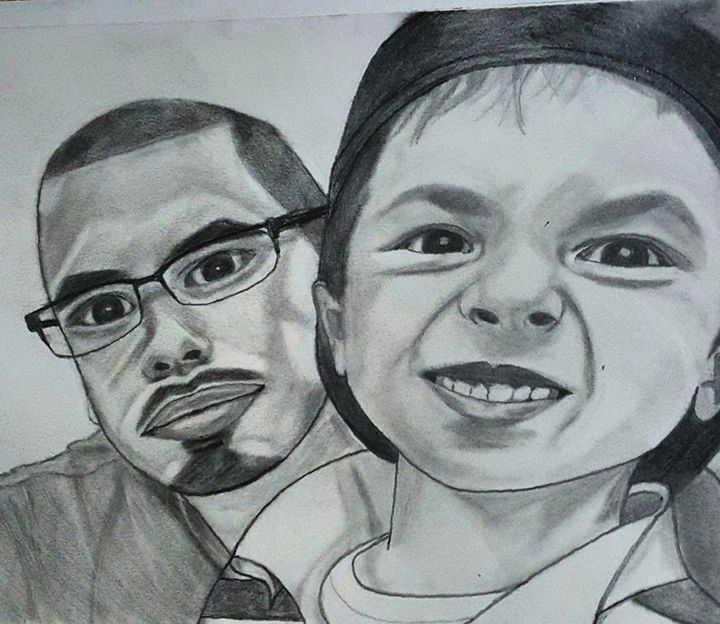 "Father and Son" - Peña's Portraits
