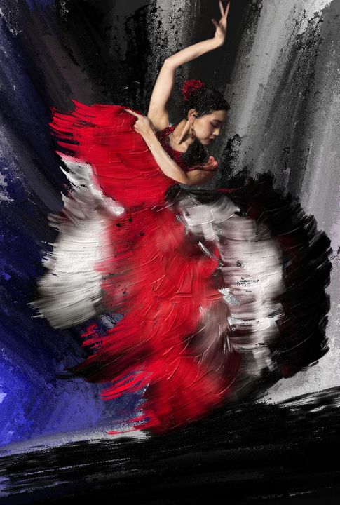 Flamenco Dancer paintings - Brian Tones