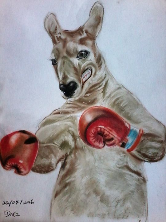 Boxing Kangaroo - Dale Customized Art