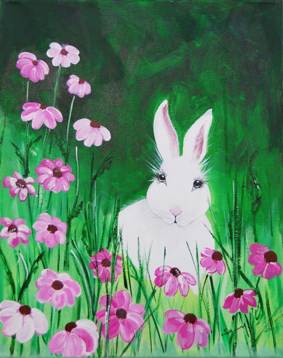 cute spring painting