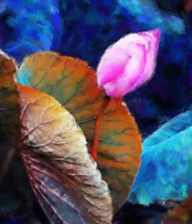 Lotus - Ros Ruseva - Paintings & Prints, Flowers, Plants, & Trees, Flowers,  Flowers I-Z, Lotus - ArtPal