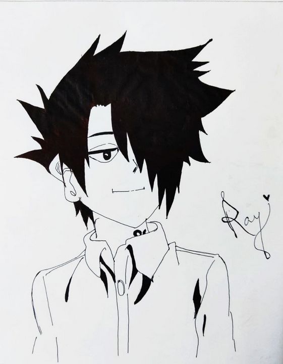 The Promised Neverland : Ray by AlienGirl34  Anime character drawing,  Anime boy sketch, Sketches