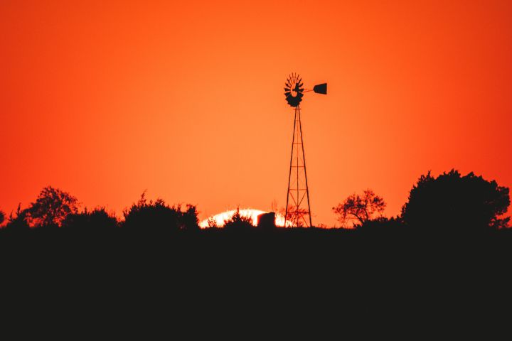 Windmill Sunset - Tales of Texas Photography