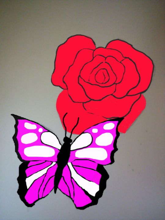butterfly rose - Dunn's Arts