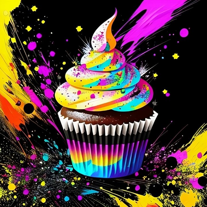 Delicious Cupcake Mobile Background Template