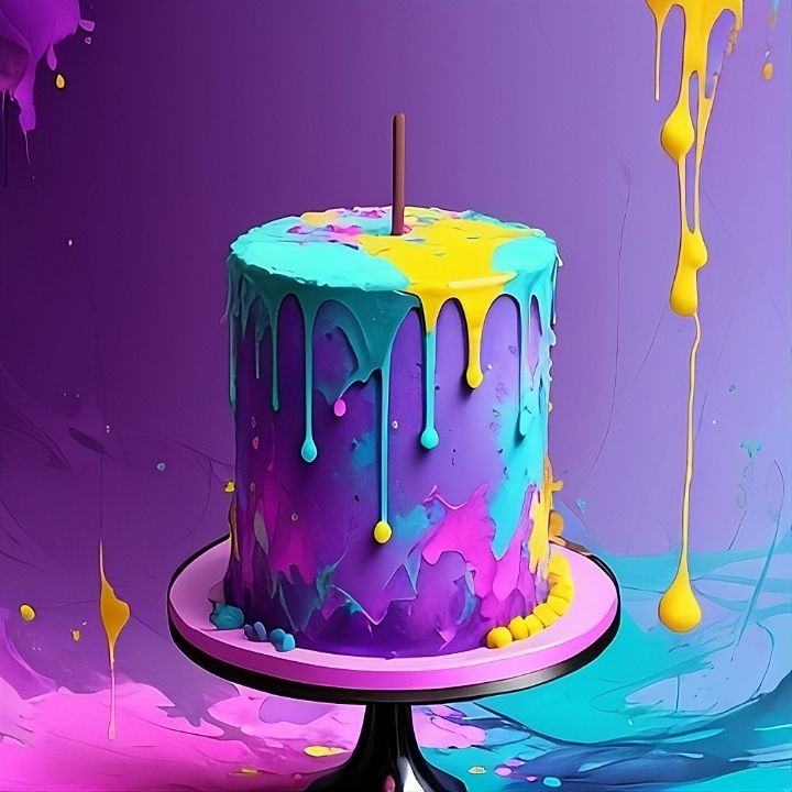 Paint Cake | Pallet Cake | Art Cake – Rolling In Dough Bakery
