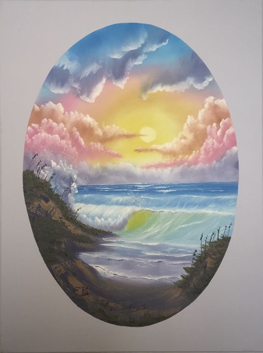 Brilliant Waves - Everett Boyer- Bob Ross Style Paintings