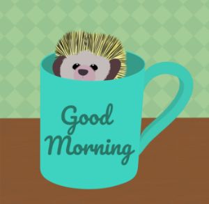 Hedgehog in a mug