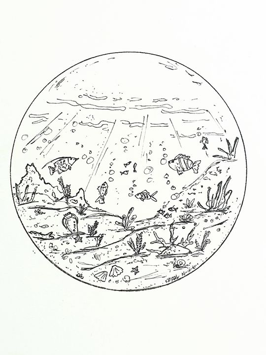 Seabed artbyTala Drawings & Illustration, Animals, Birds, & Fish