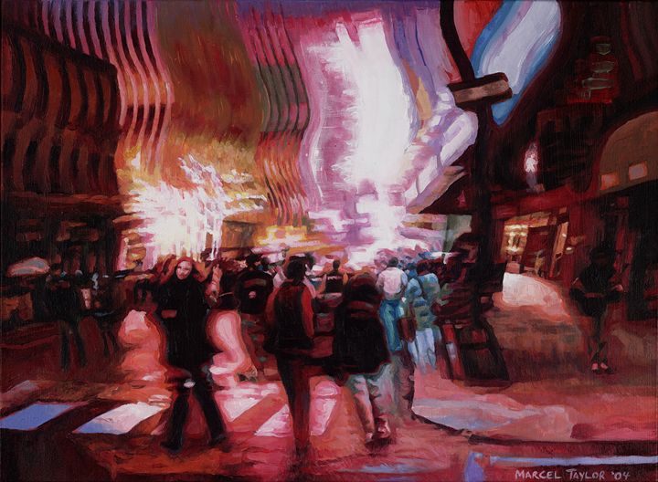 Urban Swarm - City Lights by Marcel Taylor - Paintings & Prints, Places ...