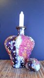 Rose colored glass  vase