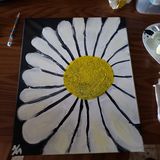original simple daisy painting